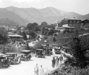 A scene from 1920's in Janaluska, during a special event.