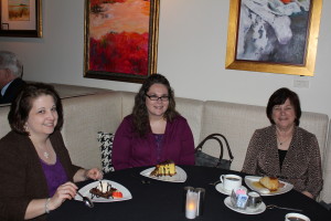 Over dessert. Barb and the fine ladies from Florence relaxed with some of the best desserts in the South!