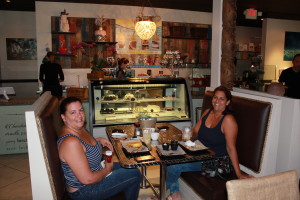 These two local women love this place, "great meals, great coffees, and terrific desserts" they said!