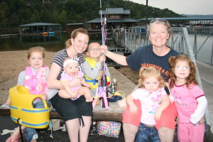 Outdoor Florida Magazine Editor Visited  Cedar Lodge Docks! My favorite family picture. Yes, these children are being taught how great it is to go fishing!!