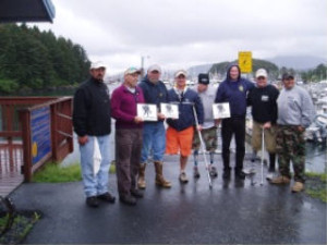 Wounded Warrior group. They received plaques from our Coast Guard hosts for their fishing expertise!