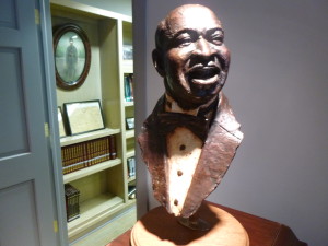 Bronze bust of W.C. Handy who loved and made music, but loved G-D more!