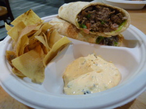 A steak wrap to remember! Perfectly tasty and I'm going back to Wakim's!