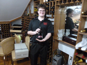 This young man is the Wine Specialist for Norwoods and he knows his business!