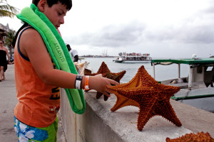 Nathan enjoying the sea-sights of the Caribbean! Image by Elihana Epstein