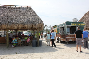 A Tiki Bar and food trailer offers great beverages and light luncheon items rounds out a great place to spend a weekend with the family!
