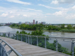 Looking back towards City of Wilmington from the Environmental Center.