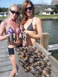 Crab claws and gals in the Florida Keys!