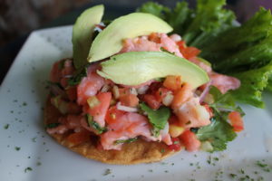 Shrimp Ceviche with avocado-best ever marinated seafood. 